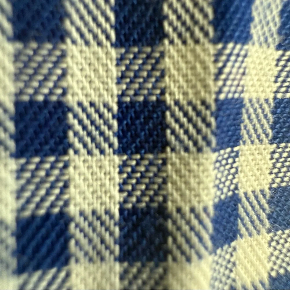 Banana Republic‎ Slim Fit Non Iron Long Sleeve Button Up Men XL Blue White Check